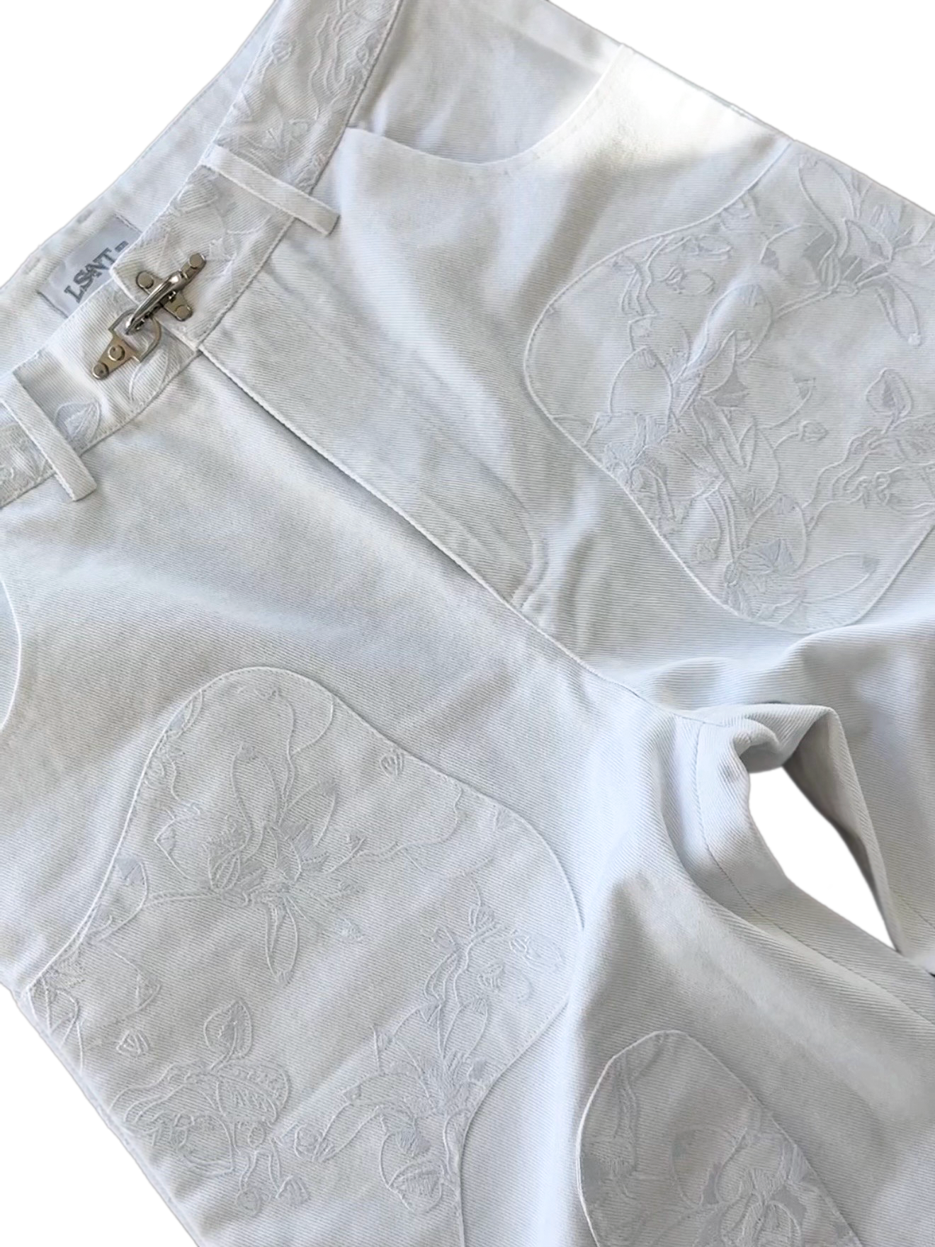 SHATTERED PORCELAIN DENIM (WHITE)