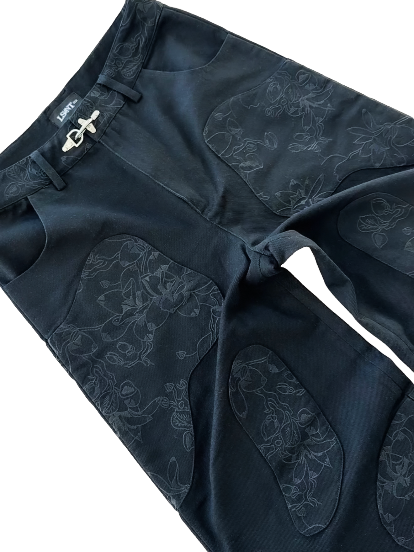 SHATTERED PORCELAIN DENIM (BLACK)