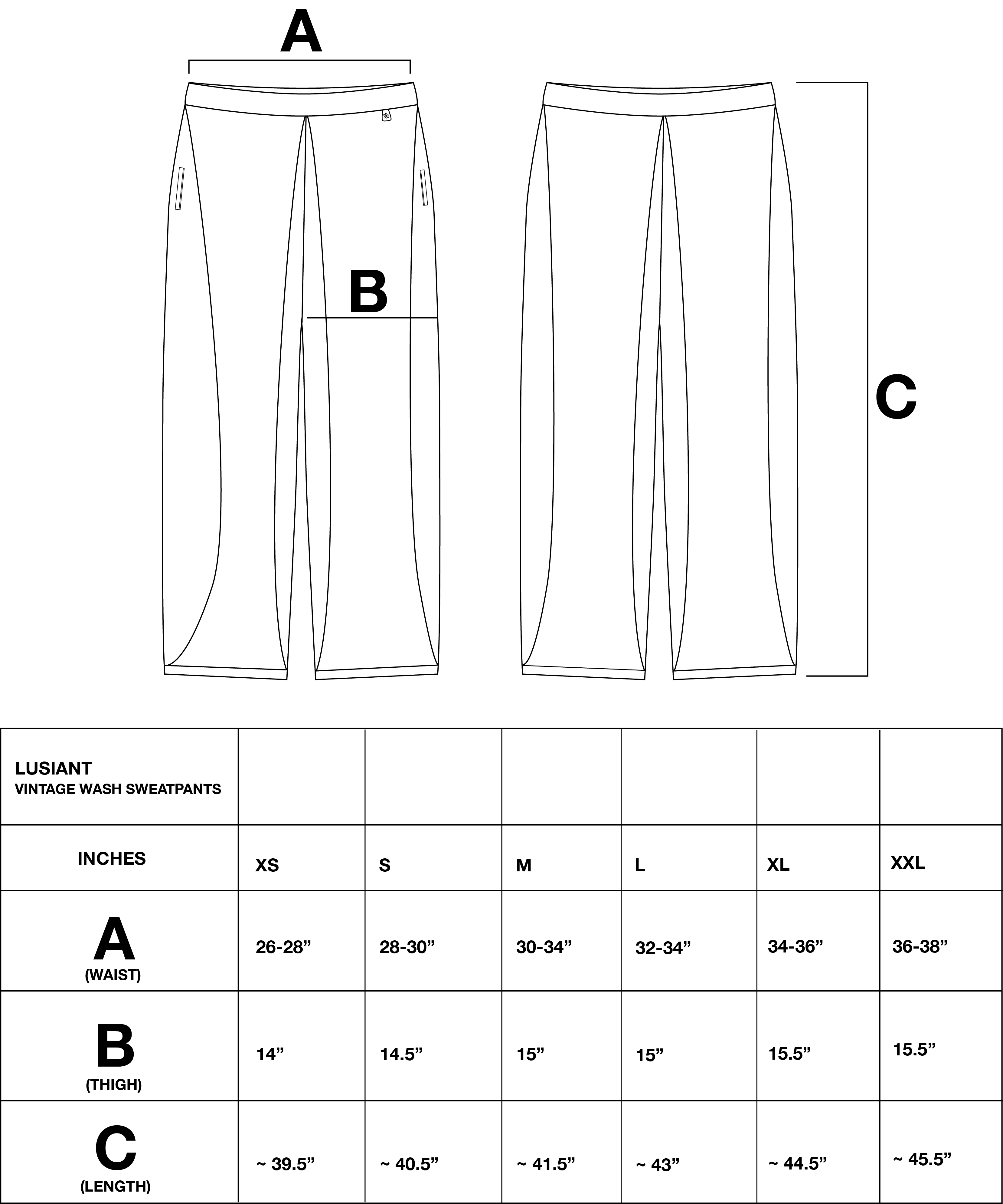 VINTAGE WASH SWEATPANTS (STORM GREY)