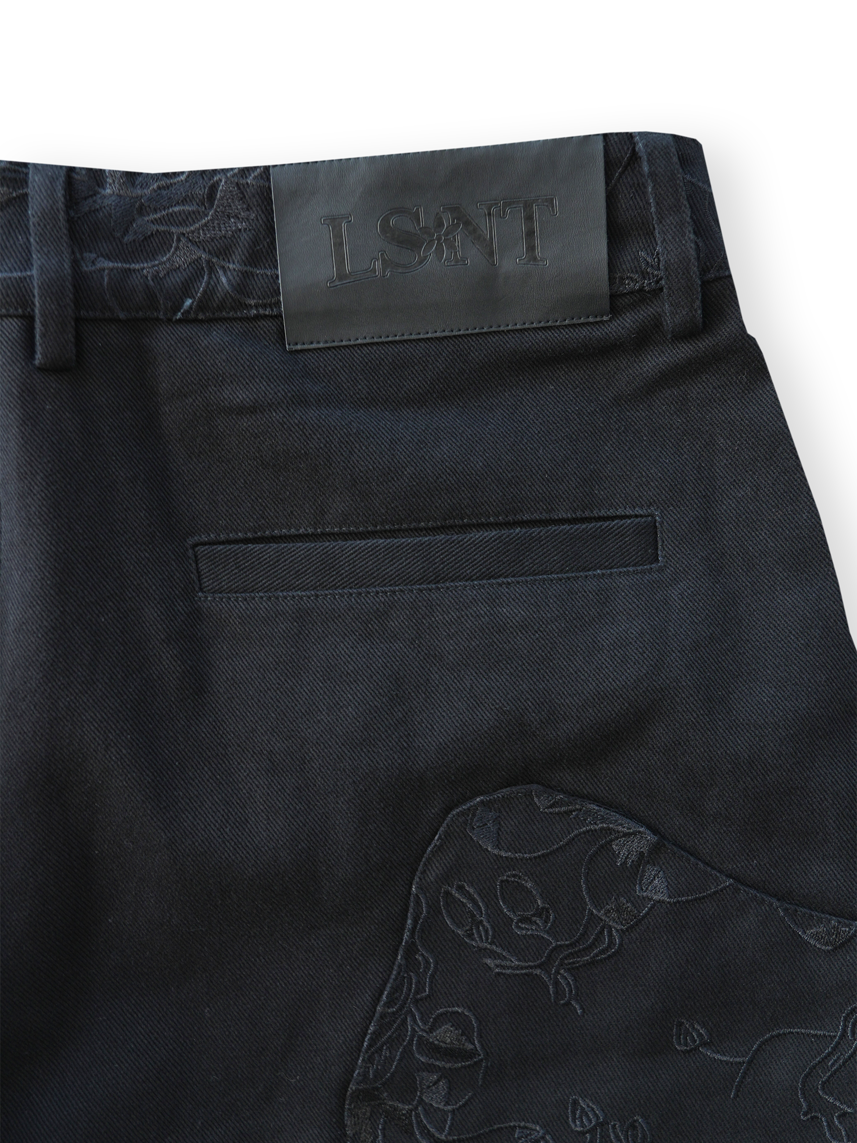 Shattered Porcelain Denim (BLACK)